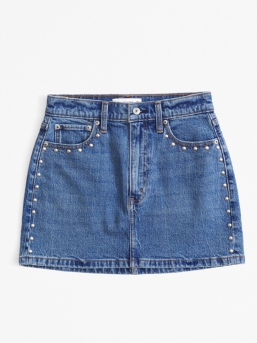 Abercrombie & Fitch Women's Studded Blue Skirt